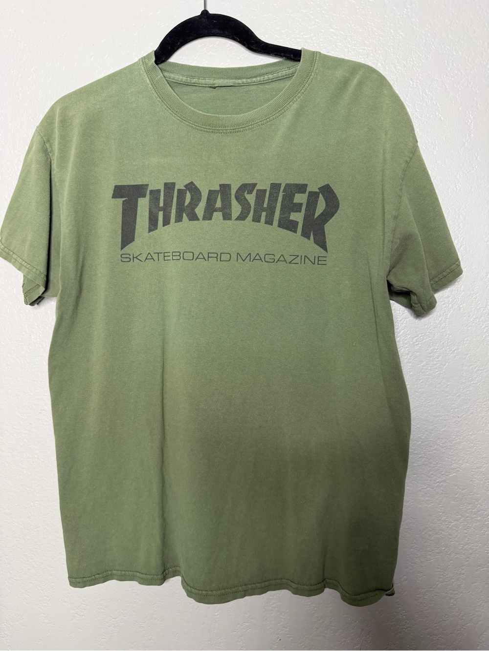 Thrasher Olive Green Logo Tee - Men Sz M
